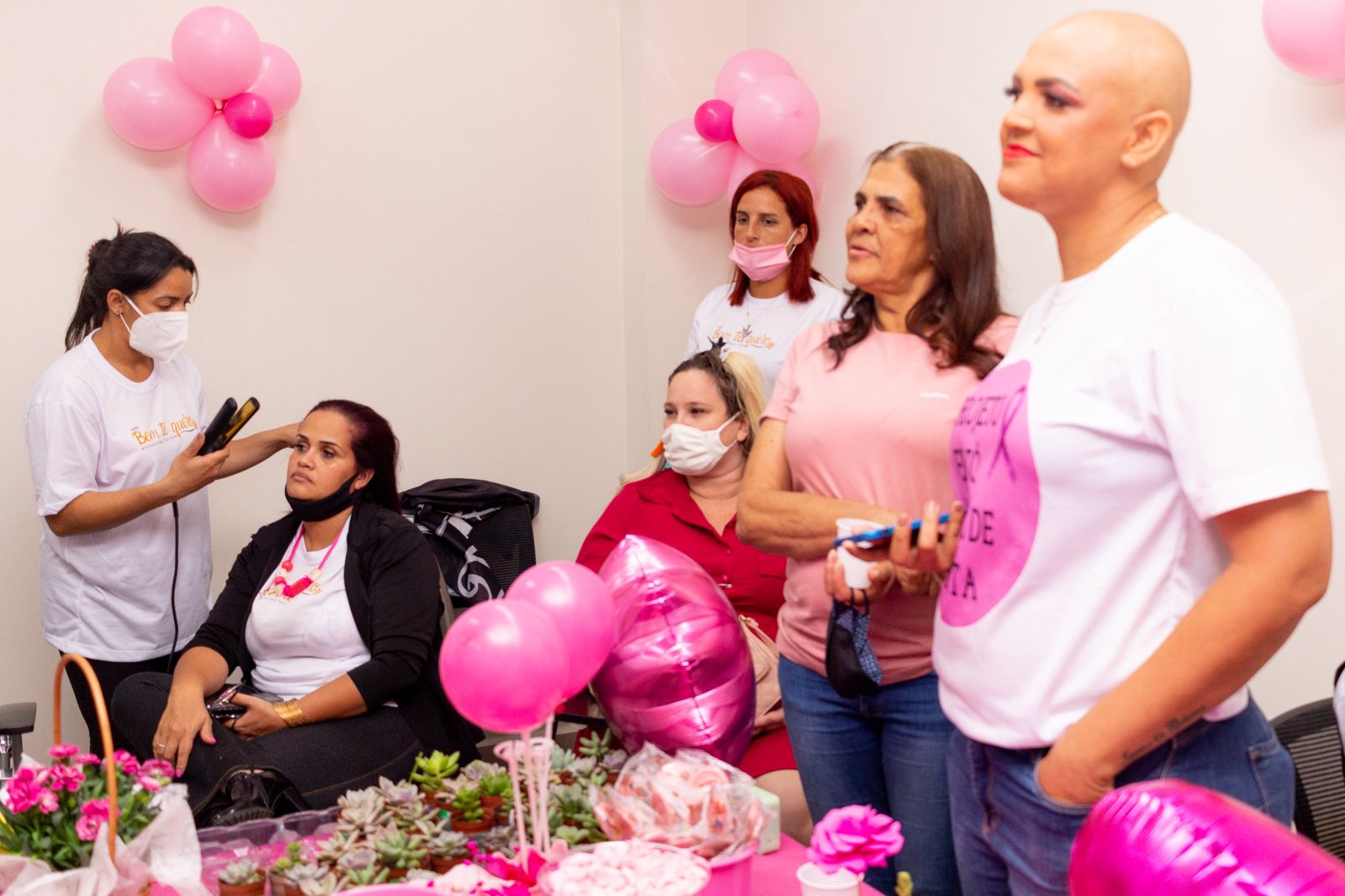 Ambiente de uma edição do Outubro Rosa da Ação Bem Te Quero